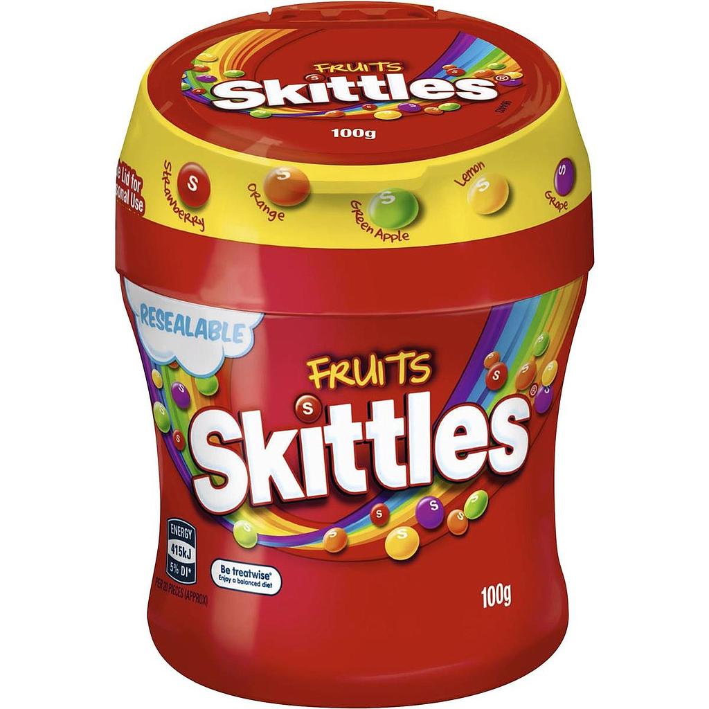 Skittles Fruits Bottle 100g | Candy Bar Sydney